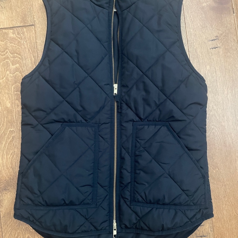 J. Crew Dark Quilted Vest